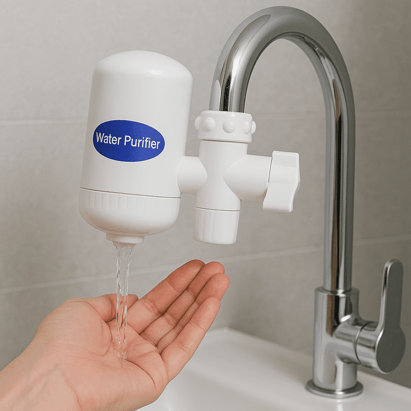Water Purifier Filter – সব ধরনের ট্যাপে ফিট করে, ৩টি জয়েন্টসহ ইনস্টল করা অত্যন্ত সহজ ফিল্টার